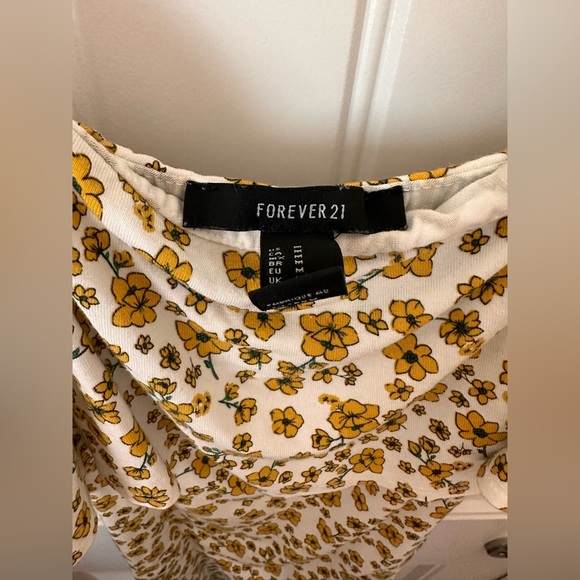 Yellow Flower Dress Mini Dress - Picture 3 of 3